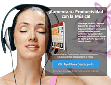 Tablet Screenshot of musicaparasuperaprendizaje.com